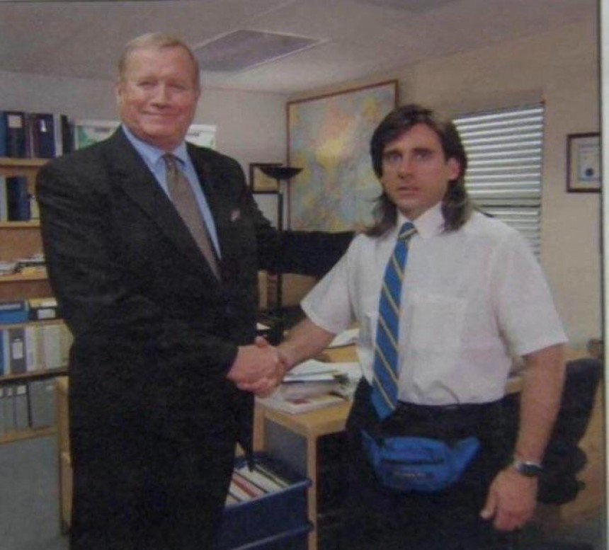 Michael Scott Handshake Meme Template