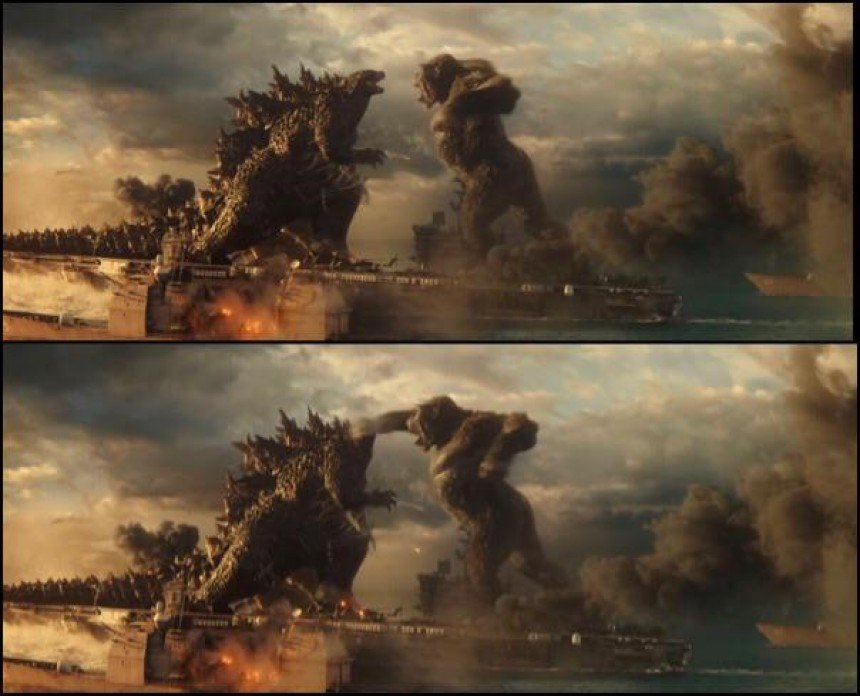 Godzilla Vs Kong Meme Template
