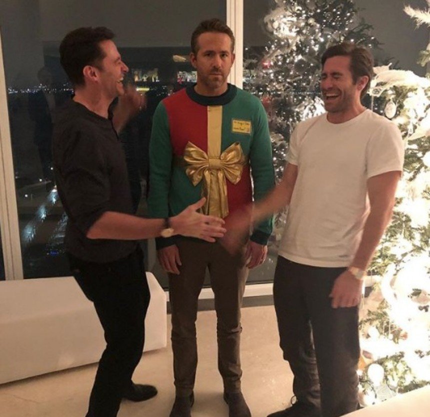 Ryan Reynolds Christmas Sweater Meme Template