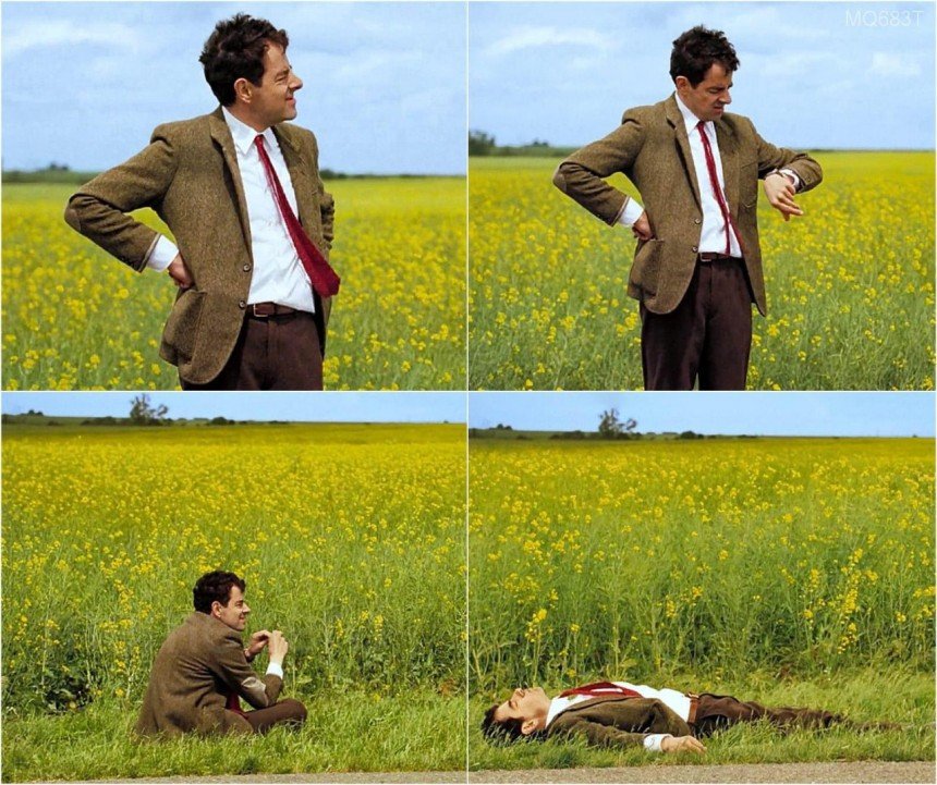 Mr Bean Waiting Meme Template