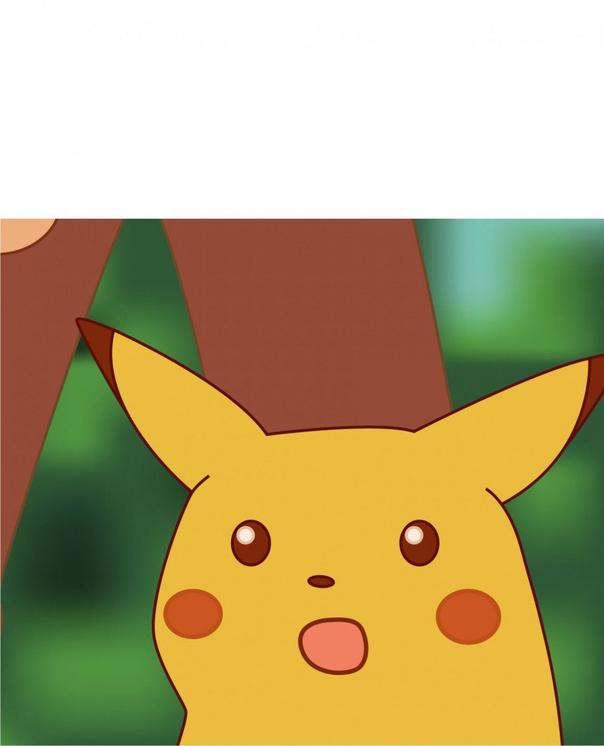 Surprised Pikachu Meme Template